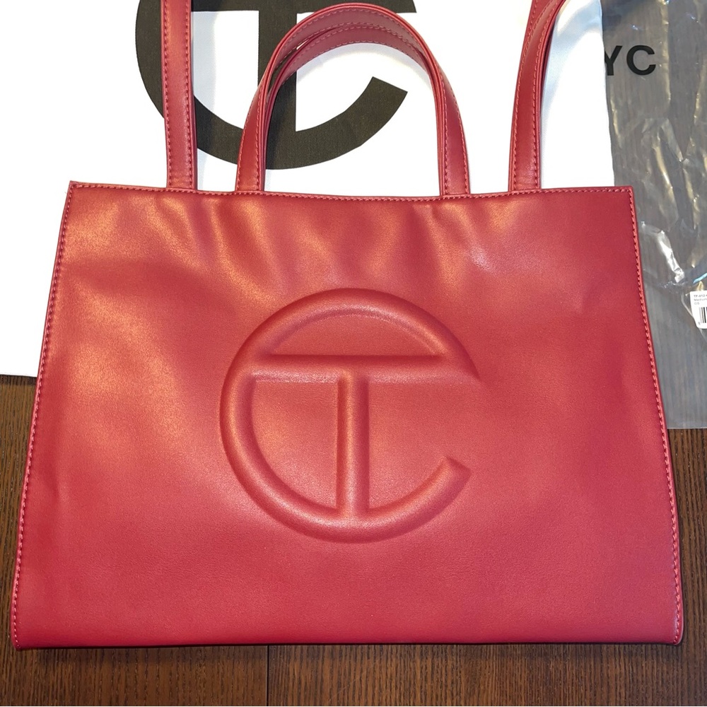 RARE FIND! Telfar medium shopping bag oxblood red NWOT